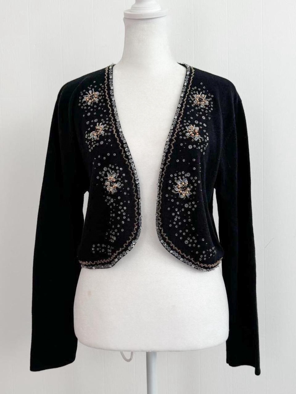 Beaded cardigan sweater Michelle Nicole